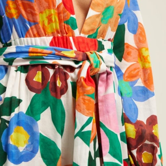 SOLD Mara Hoffman LUNA Floral V Neck Maxi Dress - Picture 7 of 8